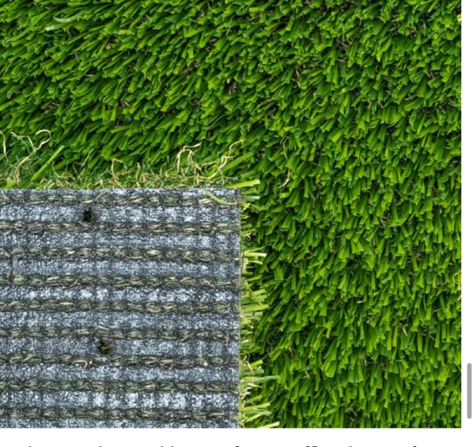 Cascade Spring Pro artificial turf — blade and backing detail