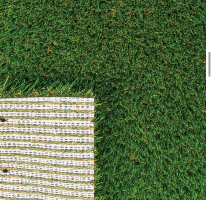 Clover artificial turf — blade and backing detail