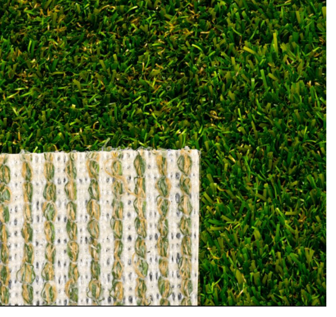 Lush Light artificial turf — blade and backing detail