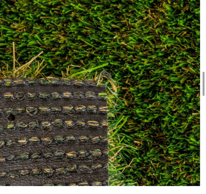Natures Best artificial turf — blade and backing detail