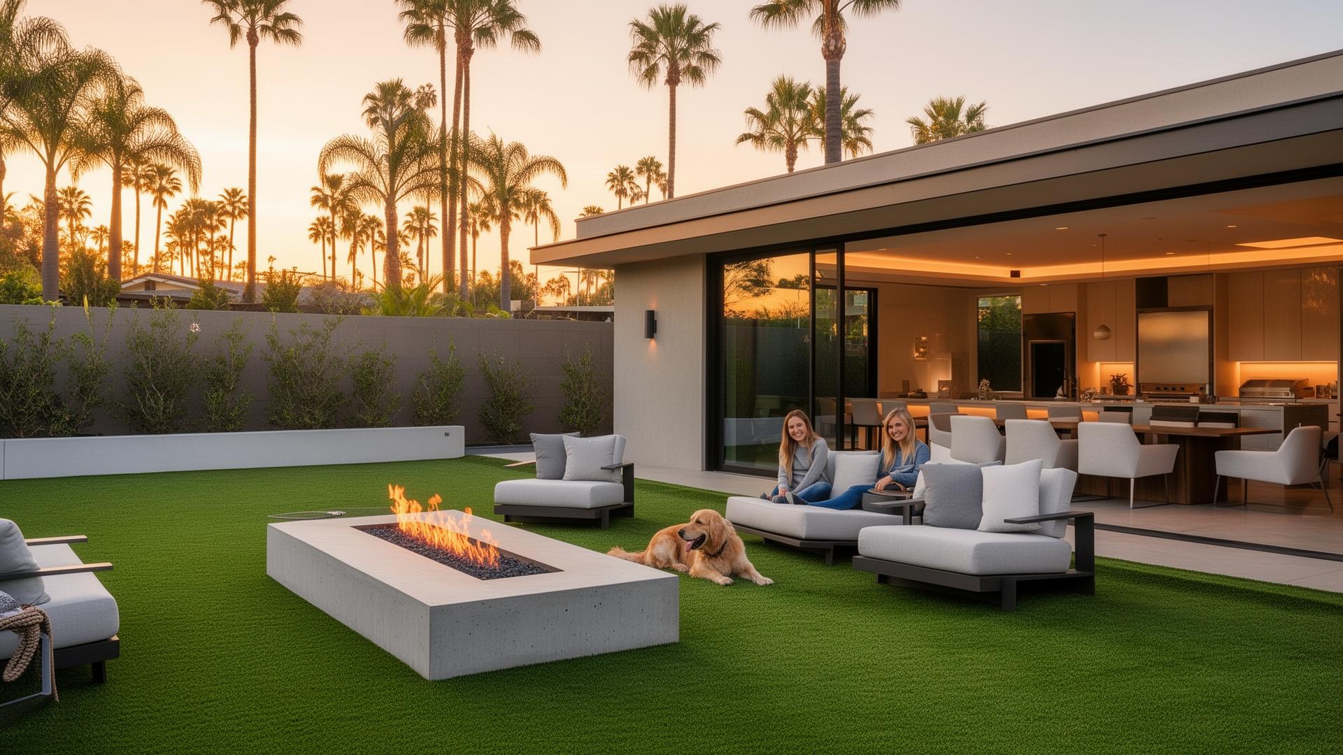Outdoor living at twilight