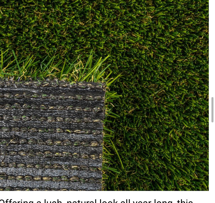 Venice Fescue Pro artificial turf — blade and backing detail